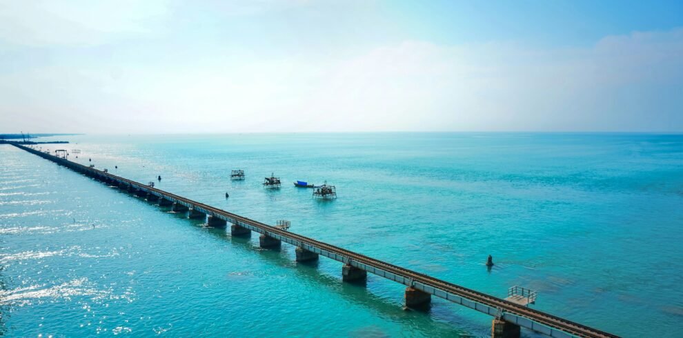 Tamil Nadu tour – Meenakshi Amman Temple gopuram covered in colourful sculptures at dusk, Madurai