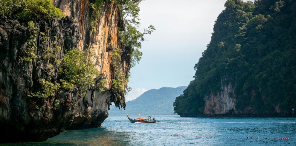 Andaman tour package aerial view of turquoise lagoon and white sand beach Havelock Island